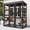 Black-70.1"H, variant on Aivituvin Cat House Outdoor Catio Kitty Enclosure with Super Large Enter Door,Wooden Cat Cage Condo Indoor Playpen with Platforms for Kittens Pets