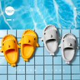 thumbnail image 2 of Orange1703d Zapatillas de tiburón Zapatillas de baño de ducha antideslizantes Sandalias de verano suaves para, 2 of 5