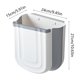 thumbnail image 3 of Wall Mounted Household Foldable Trash Can Kitchen Folding Trash Can Hanging Plastic Telescopic Storage Bin, 3 of 6