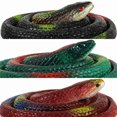 thumbnail image 2 of 4 Pieces Realistic Rubber Fake Snake Toy 29 Inch Long, Green & Black Gag Snakes for Pranks, Practical Jokes and Halloween Decoration (29 Inch 4pc), 2 of 7
