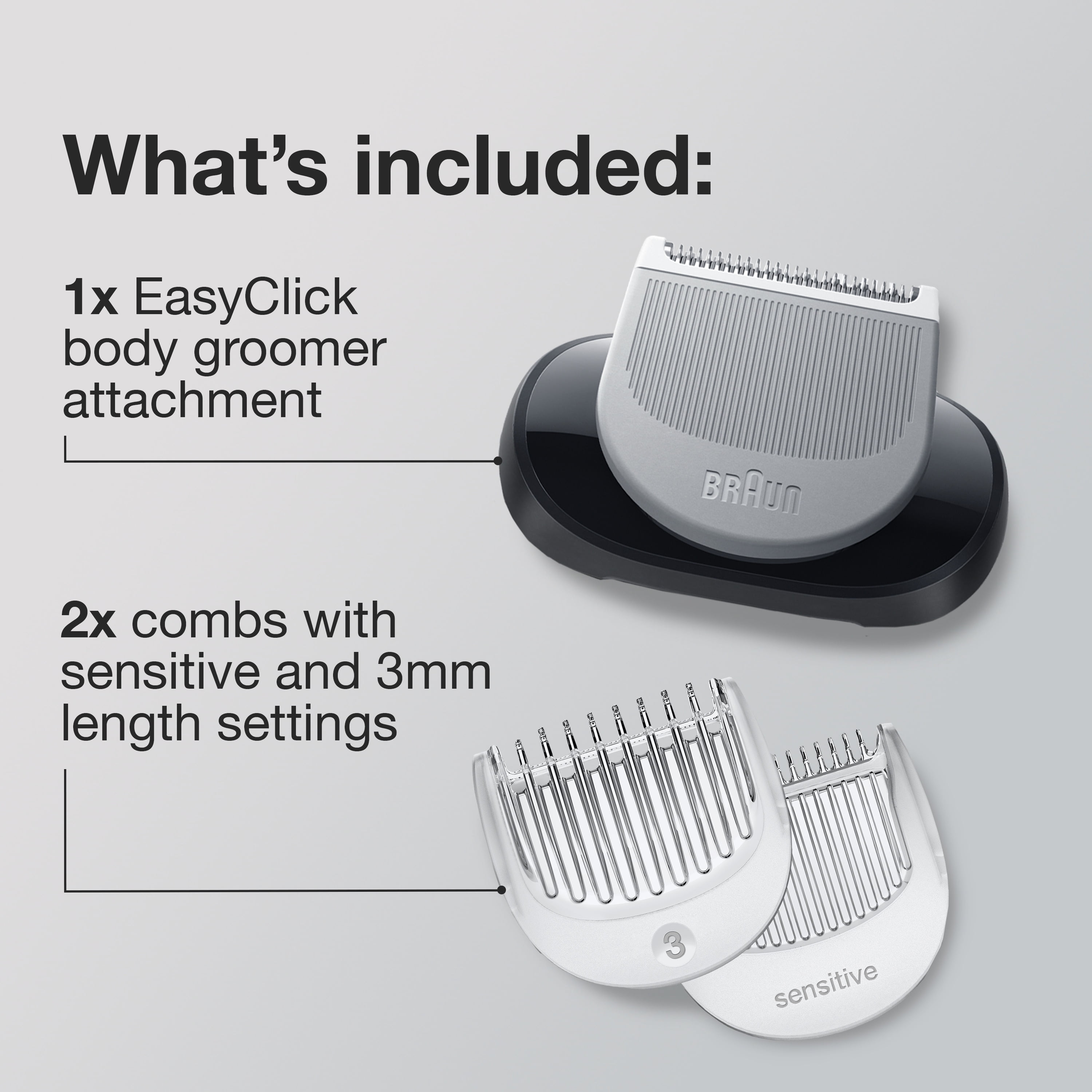 Braun EasyClick Body Groomer Attachment for Series 5, 6 and 7 Electric Shaver