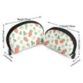 thumbnail image 2 of YFYANG 2 Piece Women's Portable Makeup Bags, Strawberry Floral Graffiti Clutch Travel Toilet Bags Cosmetic Organizer, 2 of 7