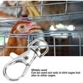 thumbnail image 4 of 50 pièces anneaux de pied d'oiseaux de compagnie jaula porte boucle serrure griffe déclencheur mousqueton fer anti-evasion accessoire pour oiseaux de c, 4 of 5