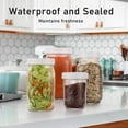 thumbnail image 3 of CUITING 24-Pack Plastic Mason Jars  70mm White Lids for 16 oz Mason Jars  Durable Storage Solution, 3 of 7