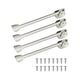 thumbnail image 2 of Patas de mesa plegables portátiles multifunción de 4 piezas con tornillos estables 26cm Blanco, 2 of 7