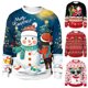 thumbnail image 4 of Sudaderas de Navidad Ropa de Navidad Tops Sueltos Informales Suéter de Cuello Redondo de Manga Larga Para El Día de Navidad Odeerbi ODB121970, 4 of 4