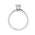 thumbnail image 3 of Dash Jewel 2 Ct Radiant Cut Lab-Created Simulated Diamond Ring - 14K White Gold Plated Prong Set Engagement Ring for Women's - Stylish Wedding Ring - Perfect Gift for Her Daily Wear, 3 of 6