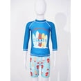 thumbnail image 3 of CHICTRY Kids Boys Rash Guard 2Pcs Swimsuit Long Sleeve UV Sun Protection Bathing Suit Swimwear, 3 of 7