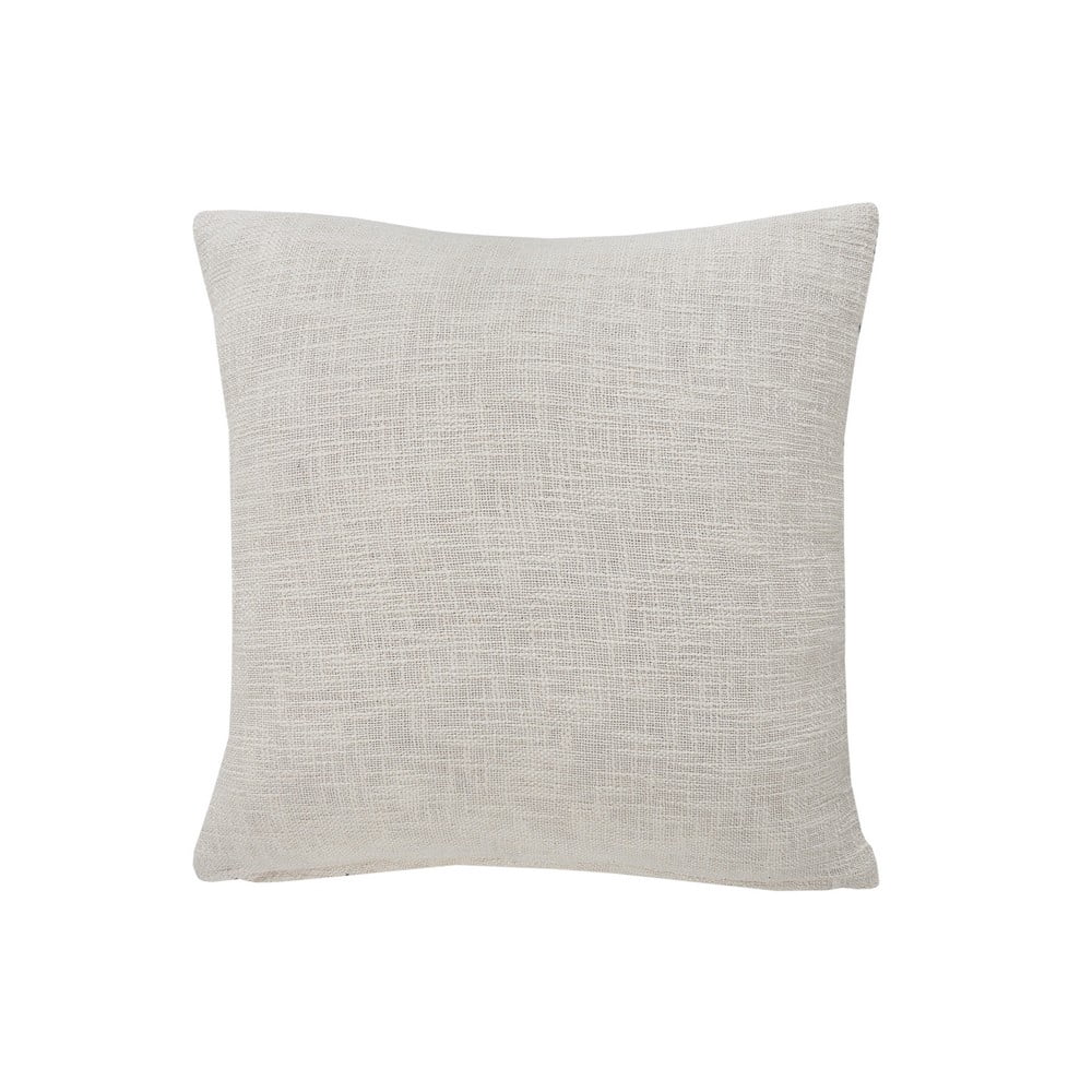 Ox Bay 20" x 20" Hand-Woven Pink/ White Geometric Organic Cotton Pillow Cover