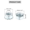 thumbnail image 2 of Uxcell 50Pack 1/4"-20 K-Lock Nut with External Tooth Washer, Zinc Plated Steel Silver, 2 of 6