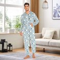 thumbnail image 6 of FORMRS Onesies Pajama for Adults Unisex Hoodie Winter Jumpsuit One Piece Sleepwear, Sizes S-2XL, Cartoon Sheep Pattern, 6 of 7
