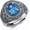 January-December - Blue Topaz, variant on 7×9mm Oval Cut Blue Topaz/Ruby/Emerald/Black Onyx Men's Ring 925 Sterling Silver Vintage Style Gemstone Handmade Men's Ring Adjustable for Dad/Father Size 7