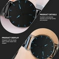 thumbnail image 2 of Reloj de pulsera de acero inoxidable Hombres Mira Reloj de cuarzo Reloj de moda Reloj único, 2 of 4