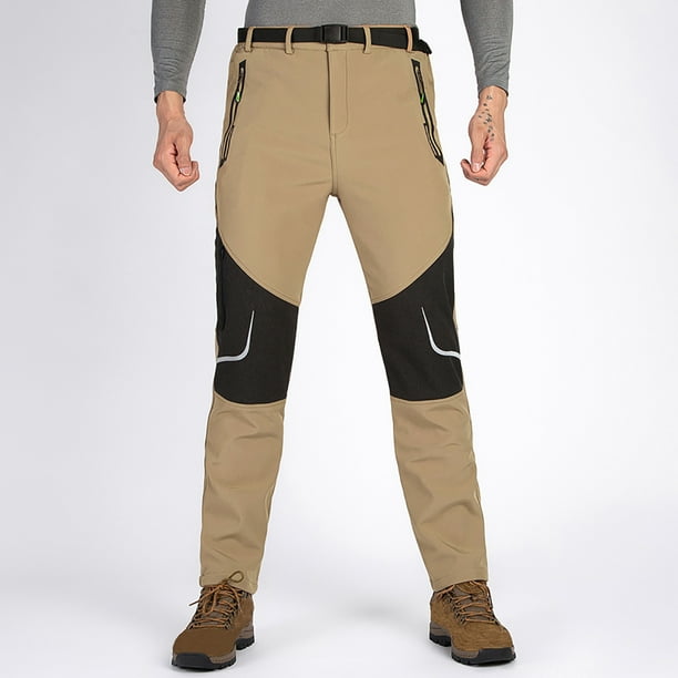 Pantalones largos para hombre, informales, para deportes al aire libre, transpirables, cálidos y secos.