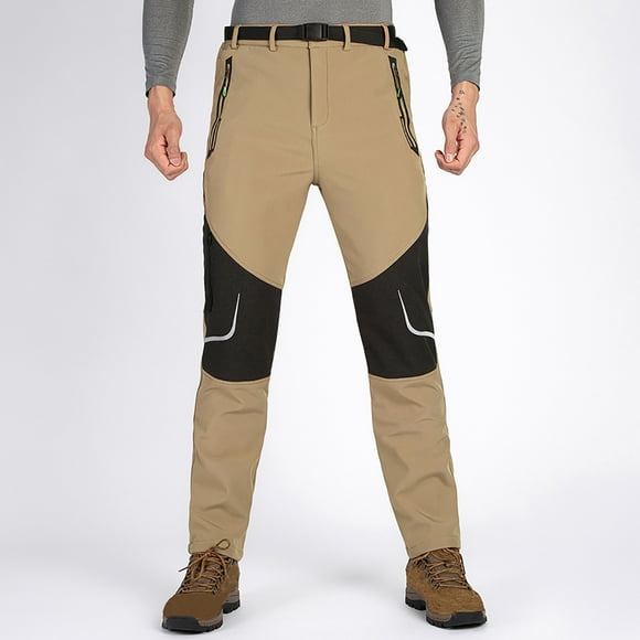 Pantalones largos para hombre, informales, para deportes al aire libre, transpirables, cálidos y secos.