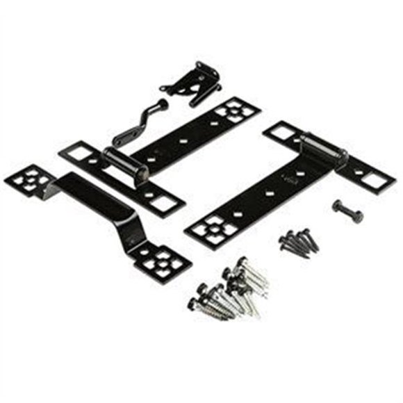 V8432 Kit de Porte avec Charnières, Noir