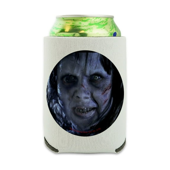 The Exorcist Regan Character Can Cooler - Drink Sleeve Hugger Collapsible Insulator - Beverage Insulated Holder
