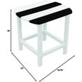 thumbnail image 3 of NewTechWood St Charles Zebra Plastic Outdoor Side Patio Table, 3 of 3