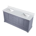 thumbnail image 4 of Dukes 72 in. W x 22 in. D Dark Grey Double Bath Vanity and Cultured Marble Top, 4 of 6