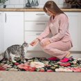 thumbnail image 3 of Pioneer Flower Floral Print Pattern Kitchen Rugs Sets Of 2,Anti Fatigue Kitchen Mat Rugs Non Slip Washable,Decorative Kitchen Floor Mats for Kitchen,Sink,Laundry,17"x30"+17"x47", 3 of 7