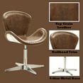 thumbnail image 5 of ACME Brancaster Accent Chair in Retro Brown and Aluminum, 5 of 5