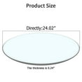 thumbnail image 6 of TesNus 24" Round Glass Table Top, Clear 1/4" Thick Tempered Glass with Pencil Polished Edge, 6 of 8