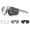 Gray Border, variant on UV400 Photochromic Polarized Safety Glasses Impact Resistant for Outdoor SportsBlack Border