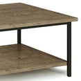 thumbnail image 5 of Skyler SOLID MANGO WOOD and Metal 34 inch Wide Square Industrial Coffee Table in Beach Brown, 5 of 9