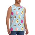 thumbnail image 2 of Fotbe Happy Easter Men's Camiseta sin Mangas Estampada para Hombres, Playera Casual para Gimnasio, Entrenamiento, Playa-XX-Large, 2 of 7