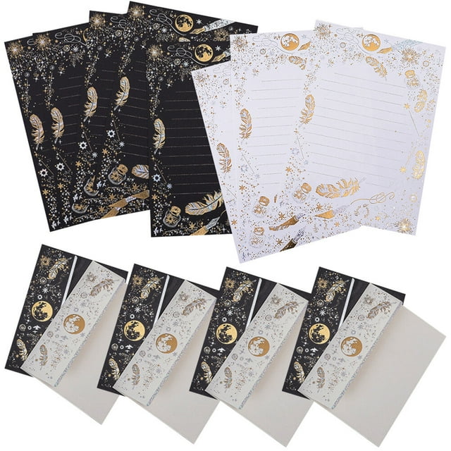 1 Juego de sobres de papel para escribir, sobres de papel de carta para enviar tarjetas, estilo aleatorio