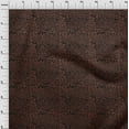 thumbnail image 3 of oneOone Viscose Jersey Brown Fabric Giraffe Animal Skin Diy Clothing Quilting Fabric Print Fabric By Yard 60 Inch Wide, 3 of 5