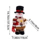 thumbnail image 3 of Muñeco de nieve navideño, Papá Noel, ciervo Milu, muñeco de pie, excelente decoración para ambientes festivos, adecuado para hoteles, centros comerciales, dormitorios y decoración de árboles de N, 3 of 6