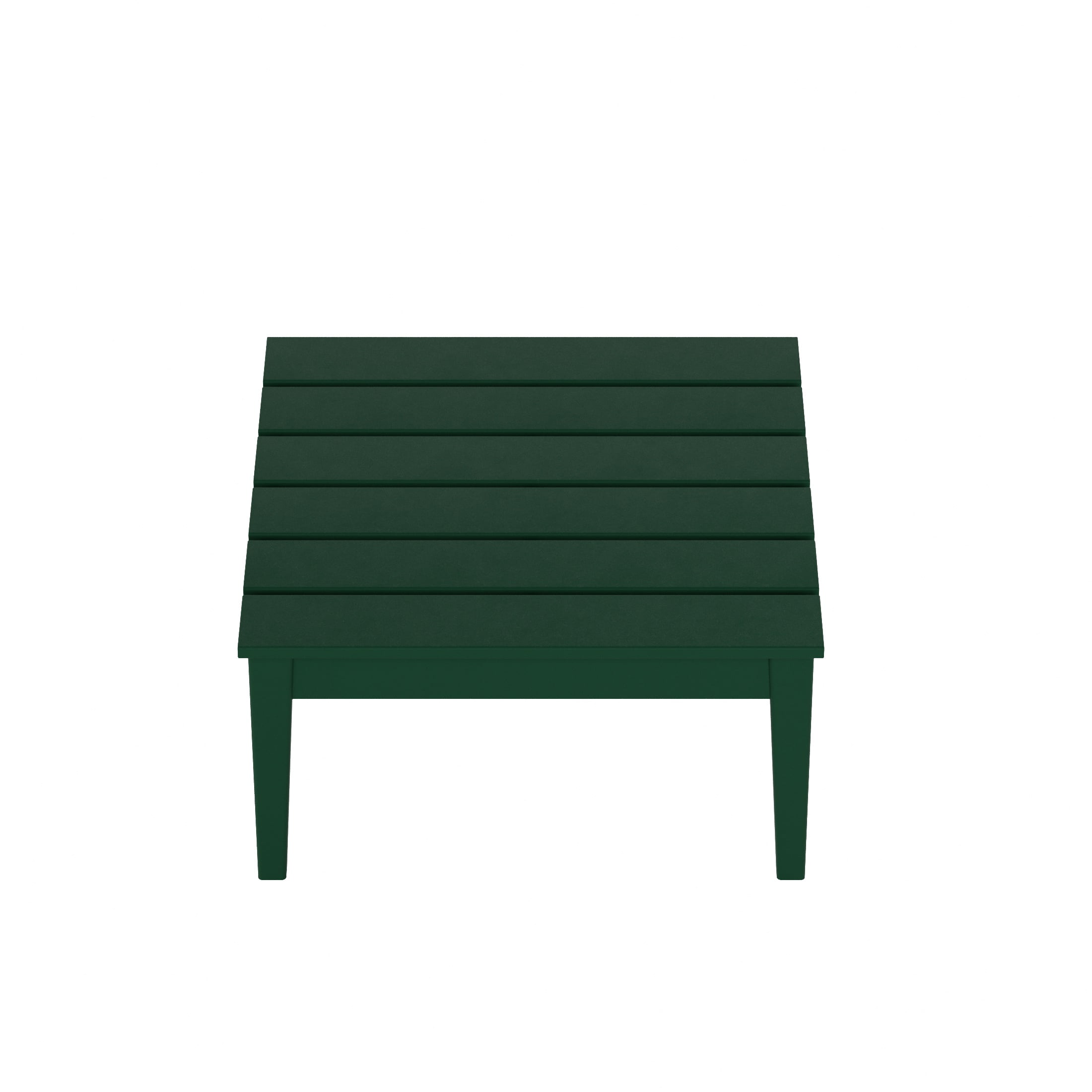 WestinTrends Ashore Outdoor Coffee Table, 32 Inch All Weather Poly Lumber Adirondack Patio Coffee Table Square Low Table, Dark Green
