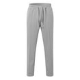 thumbnail image 5 of OSOLU Men Solid Color Long Trousers Tether Pants Sports Sweatpants Street Casual Trousers Everyday Comfort Versatile Active Athletic Casual Bottoms, 5 of 5