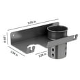 thumbnail image 3 of Hair Dryer Holder Wall Mounted,Self Adhesive Organizer Hair Dryer Holder Wall Mounted Blow Dryer Hair Dryer Holder Wall Mount,Bathroom & Bedroom Hair Care Styling Tools Organ, 3 of 6
