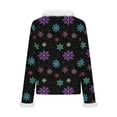 thumbnail image 5 of Horkkom Christmas Sweaters for Women Xmas Snowflakes Print Ugly Sweater Holiday Party Sweaters L, 5 of 8