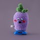 thumbnail image 3 of Muñecas vegetales andantes que hacen crochet, regalos creativos para amigos y familiares (berenjena), 3 of 6