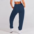 thumbnail image 4 of Kaemgyyd Sweatpants Women Solid Drawstring Running Joggers High Waist Workout Active Baggy Pants Fall Clothes Outfits, 4 of 7