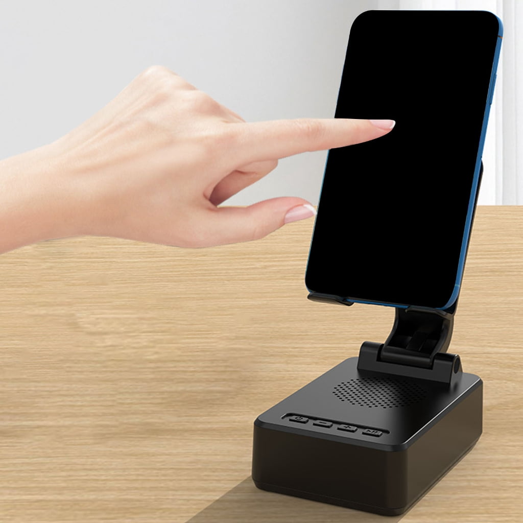 WINDLAND Foldable Phone Stand Speaker Surround Sound Rotation Stable Base for Phones Video Watch Home Outdoor Travel