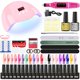 thumbnail image 1 of MOSKANY Juego de uñas profesional Kit de gel de uñas con lámpara de uñas UV de 120W / 54W y taladro de uñas para todo el juego de manicura de esmalte de uñas de gel de secado zhangmengya LED, 1 of 2
