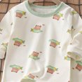 thumbnail image 6 of NOLDARES 2pcs Toddler Infant Baby Boy Fall Winter Clothes Long Sleeve Graphic Sweatshirt Tops Casual Pants Set Outfits Clothing(Light Green,3-4 Y), 6 of 6
