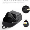 thumbnail image 4 of Mochila clásica para mujeres y hombres, mochila ligera para ordenador portátil, mochila de viaje con correas acolchadas ajustables, color negro, 4 of 5