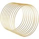 thumbnail image 1 of Guirnalda de Metal grande con borlas doradas, anillo artesanal, decoración de corona de boda DIY, búsqueda de sueños y colgante de pared Cr, 30 cm, 10 piezas, 1 of 3