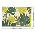 thumbnail image 4 of Nomeni Bathroom&nbsp;Rugs , Leaf Pattern Bathroom Toilet Waterproof Microfiber Bath Mat Non-Slip Foot Mat Home Decor Green, 4 of 4