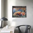 thumbnail image 4 of ARISTURING Bedroom Wall Art Farmhouse Fox Wall Decor Rustic Country Fox Pictures Canvas Print Forest Wild Animal Painting Framed Modern Home Artwork Decorations For Bathroom Bedroom  16x12in, 4 of 6