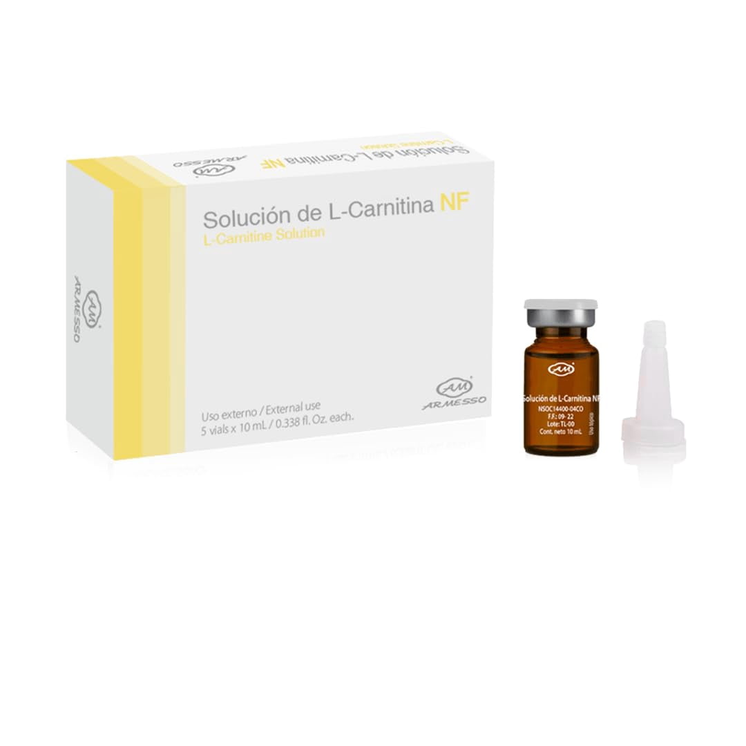 solucion de l-carnitina armesso SOY | L-Carnitine Solution NF - Suero para esculpir el cuerpo y apariencia grasa | Con 20% y extracto de Zingiber Zerumbet Genabelle Glutathione Brightening Ampoule