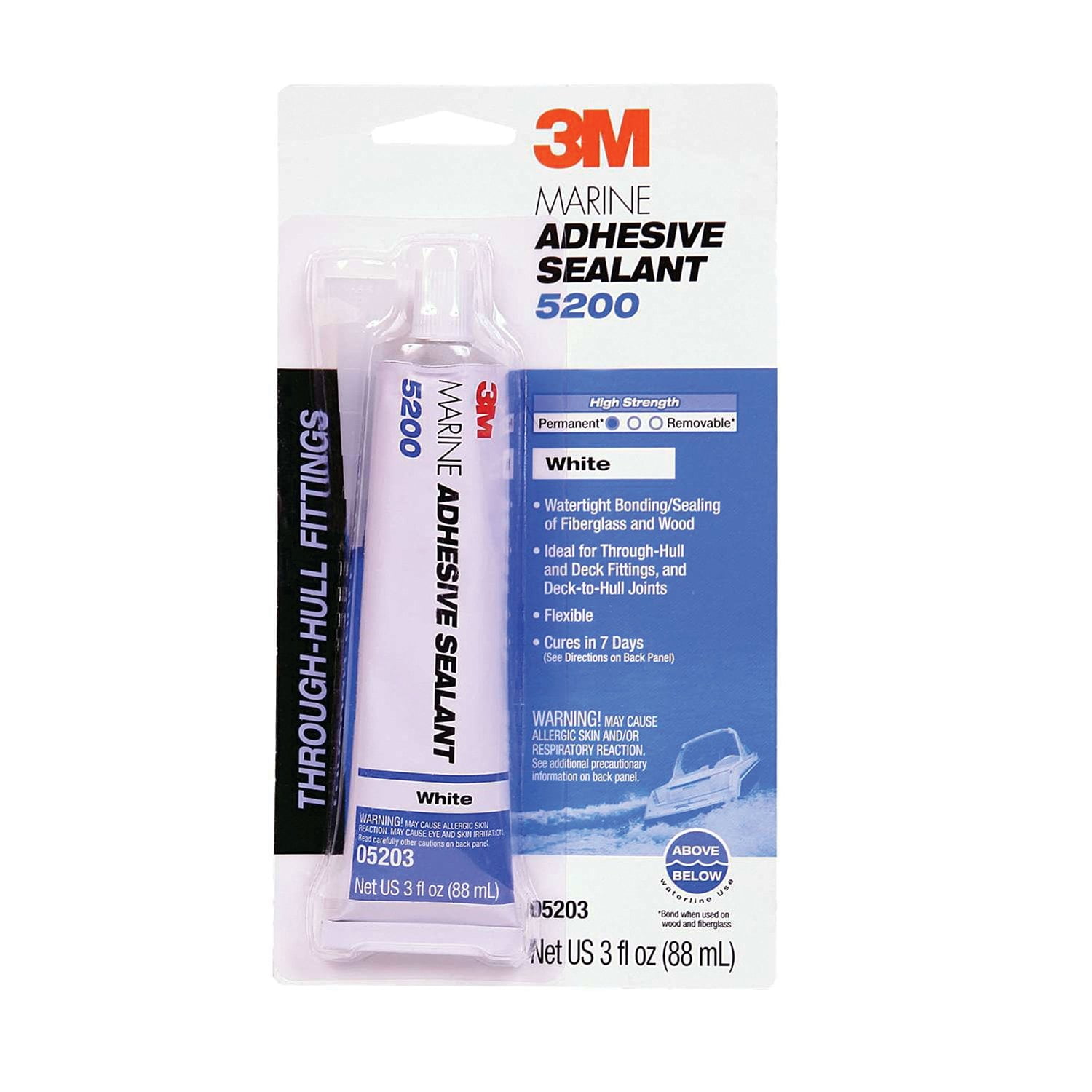 3m 05203 Marine Adhesive Sealant 5200 White 3 Oz Walmart Com