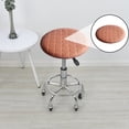 thumbnail image 2 of Sentmoon Dining Chair Covers Dining Room Chair Covers Stool Covers Round Bar Stool Covers Oppose Slip Seat Cover with Elastic Bands Sturdy for Bar Stools, 2 of 7
