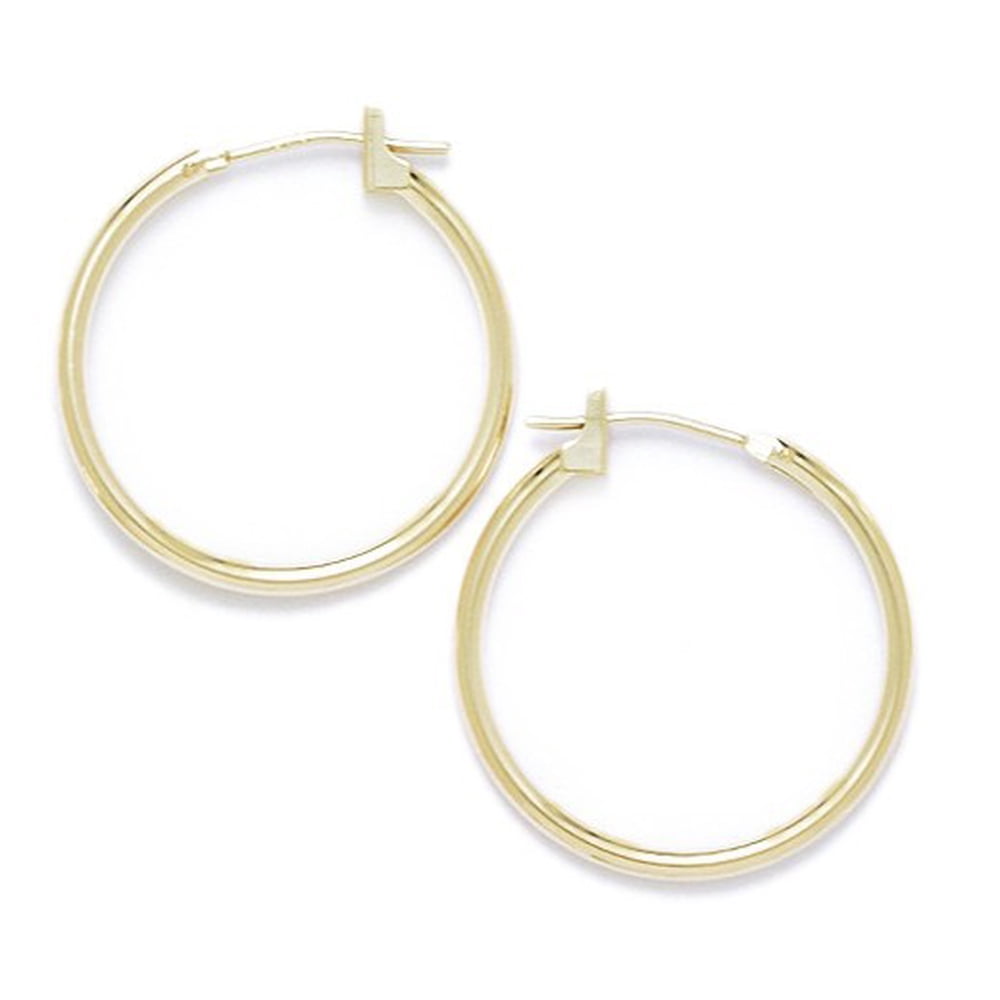 Jewelry 14k Yellow Gold 21mm Round Hoop Earrings
