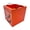 Orange, variant on 1-Pc Halloween Candy Bowl, 6.54x5.8" Wooden Trick or Treat Bucket with Handles, Orange Jack-O-Lantern Decorative Candy Holder Crate for Porch Table Centerpiece
